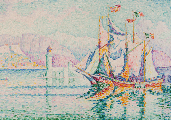 Plakát, P. Signac „Antibes – Ráno“, 30x21