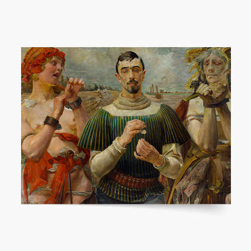 Plakát, J. Malczewski "Polský Hamlet - Portrét Aleksandera Wielopolského", 100x70