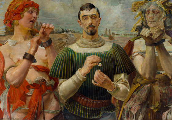 Plakát, J. Malczewski "Polský Hamlet - Portrét Aleksandera Wielopolského", 100x70