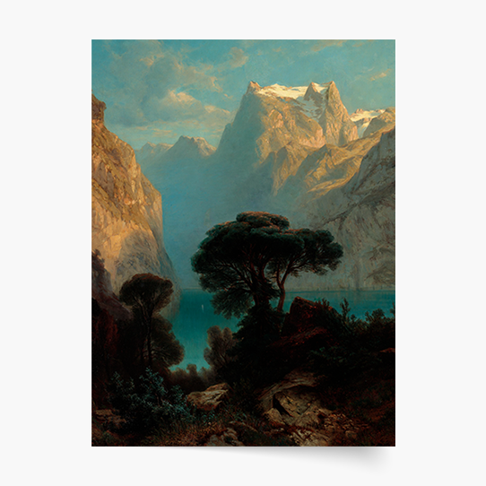Plakát, A. Calame „Lucernské jezero“, 21x30