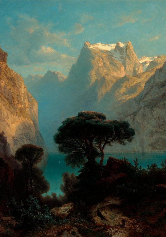 Plakát, A. Calame „Lucernské jezero“, 21x30