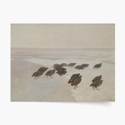 Plakát, J. Chełmoński "Koroptve", 70x50