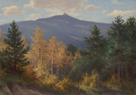 Plakát, W. Gerson „Horská krajina“, 70x50