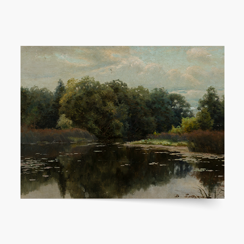 Plakát, V. Baturin "Rybník", 70x50