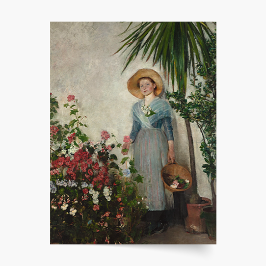 Plakát, O. Boznańska „V oranžerii“, 21x30