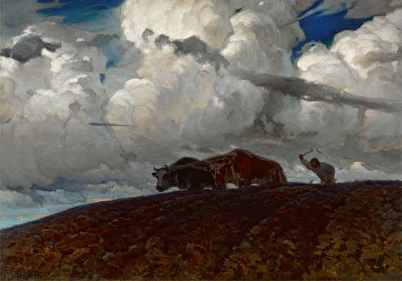 Plakát, F. Ruszczyc "Země", 30x21