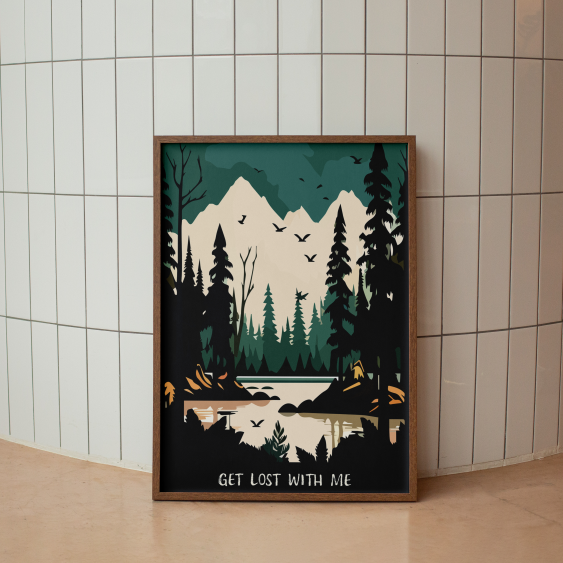 Plakát, Las: Ztrať se se mnou, 30x40