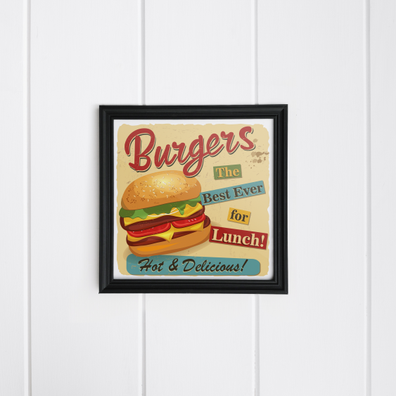 Plakát, Nejlepší burgery, 30x30