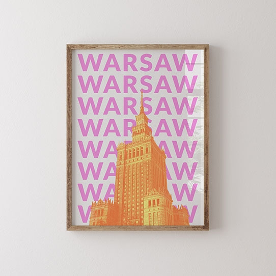 Plakát, Město: Varšava, 21x30