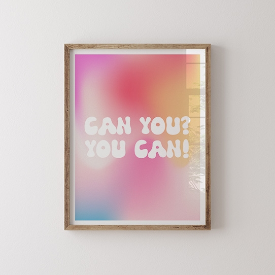 Plakát, Typografický: Můžete, 30x40