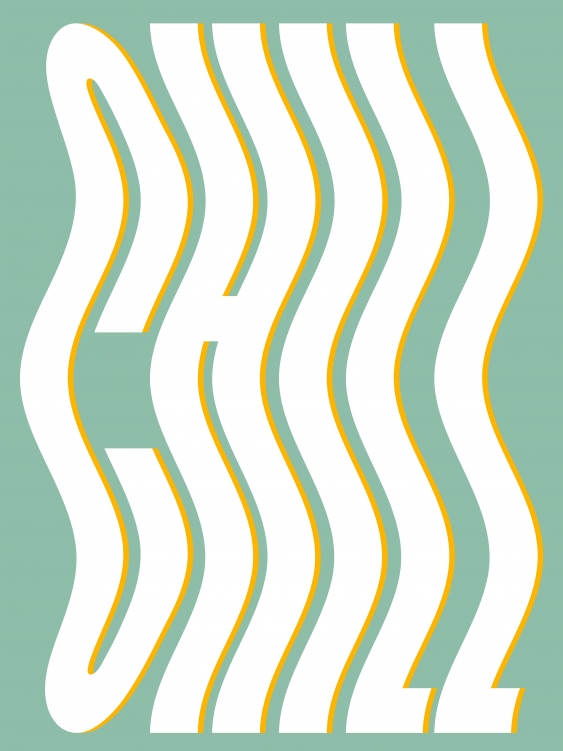 Plakát, Typografické: Chlad, 30x40