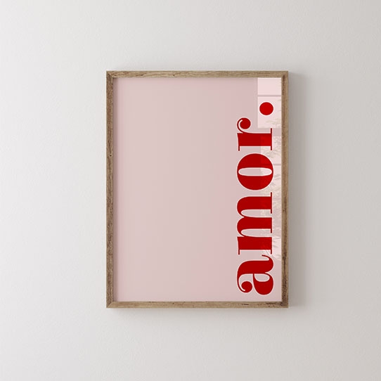 Plakát, Typografické: Amor, 30x40