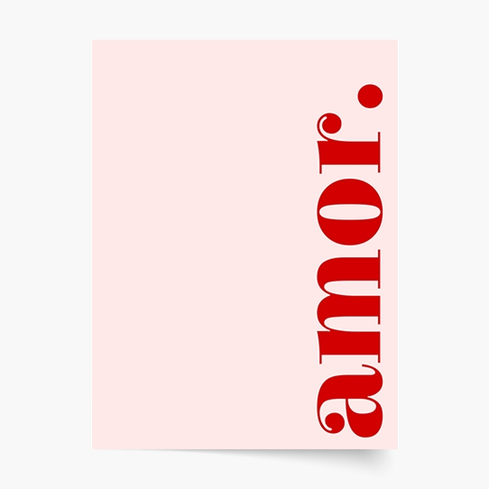 Plakát, Typografické: Amor, 30x40