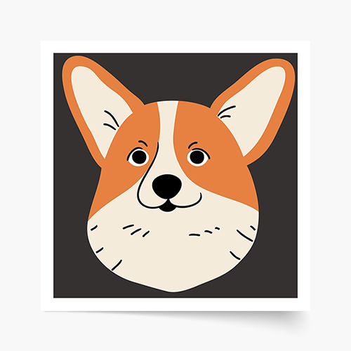 Plakát, Psi: Corgi, 30x30