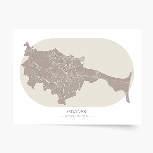 Plakát, Polská města: Gdaňsk, 30x21