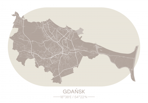 Plakát, Polská města: Gdaňsk, 30x21