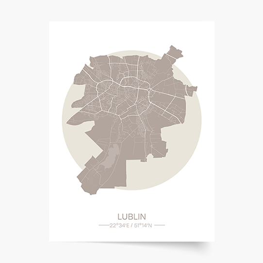 Plakát, Polská města: Lublin, 21x30