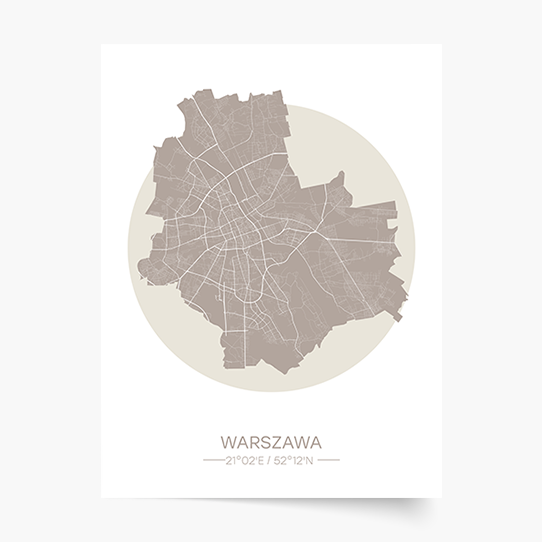 Plakát, Polská města: Varšava, 21x30