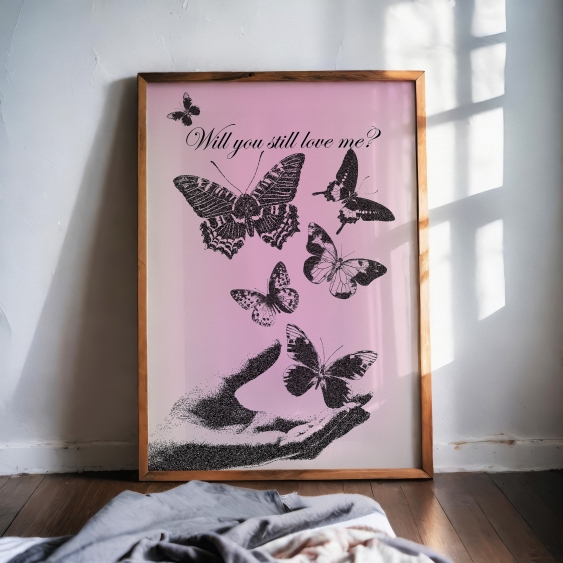 Plakát, Vintage: Miluj mě, 30x40