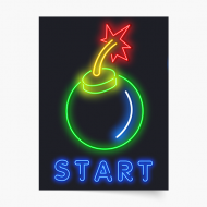 Plakát, Gaming: Start, 20x30 cm