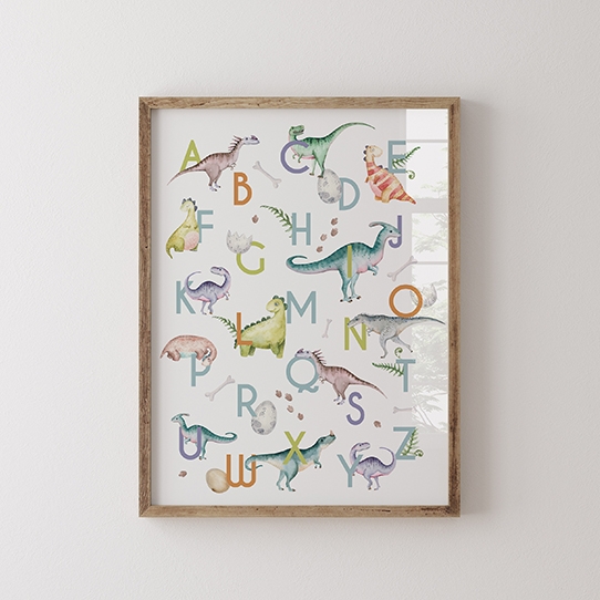 Plakát, Abeceda dinosaurů, 21x30