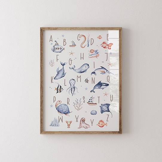 Plakát, Abeceda: Oceánský chlapec, 21x30