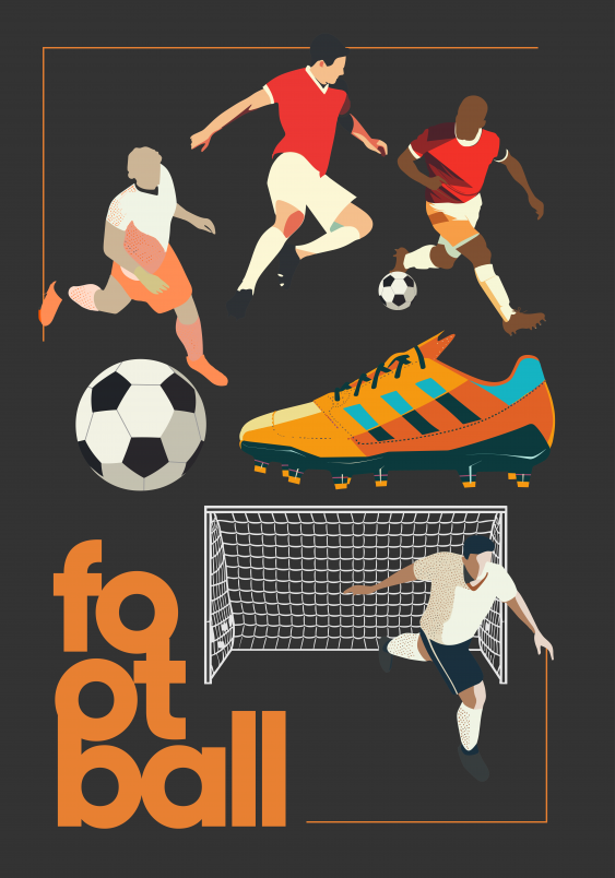 Obrázek, Fotbal IV., 20x30 cm