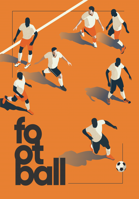 Obrázek, Fotbal I., 50x70 cm