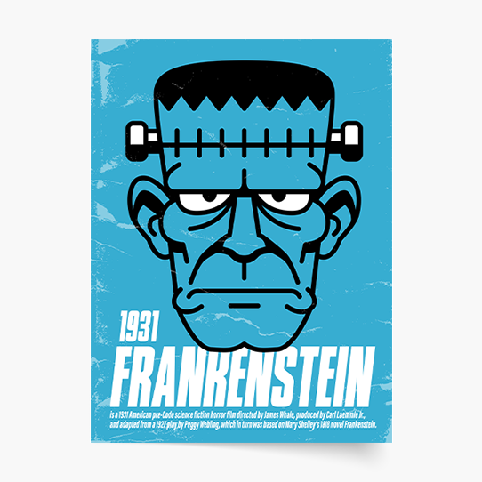Plakát, Horor: Frankenstein, 21x30