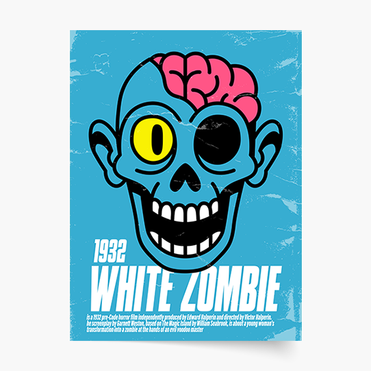Plakát, Horor: Bílá zombie, 21x30