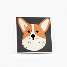Obrázek, Psi: Corgi, 30x30 cm