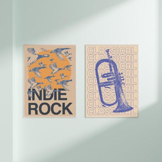 Plakát, Indie rocková hudba, 21x30