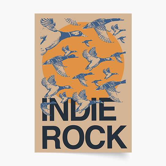 Plakát, Indie rocková hudba, 21x30