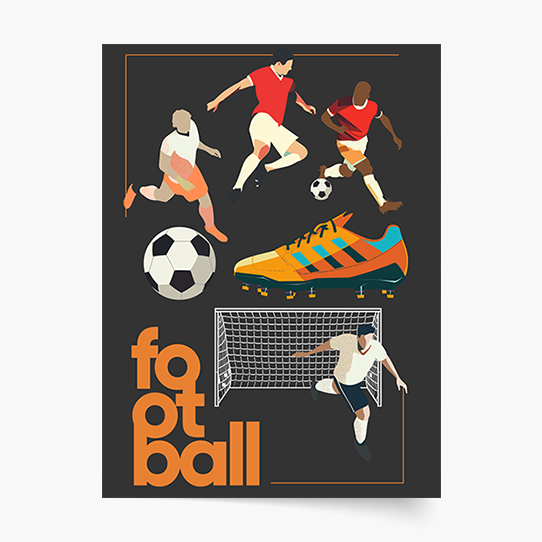 Plakát, Fotbal: Hřiště, 21x30