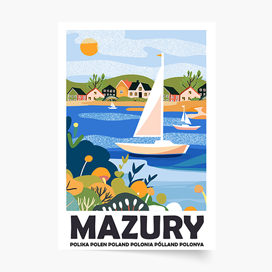 Plakát, Regiony: Mazursko, 21x30
