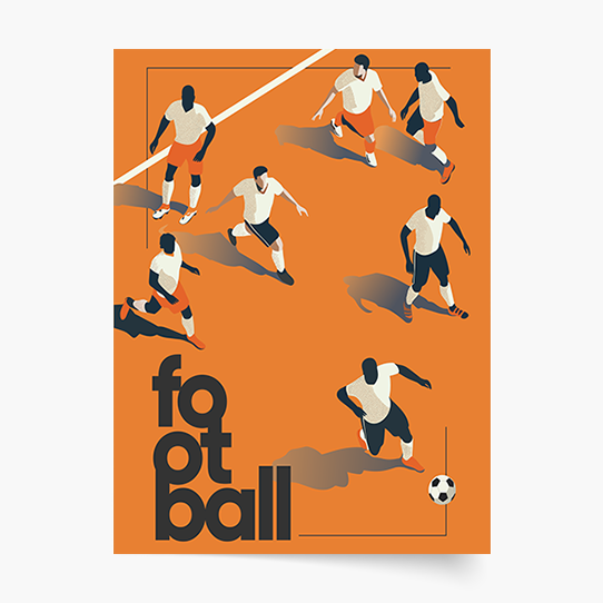 Plakát, Fotbal: Hráči, 21x30