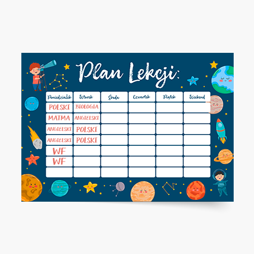 Plakát, Prostor: Plán lekce, 30x21