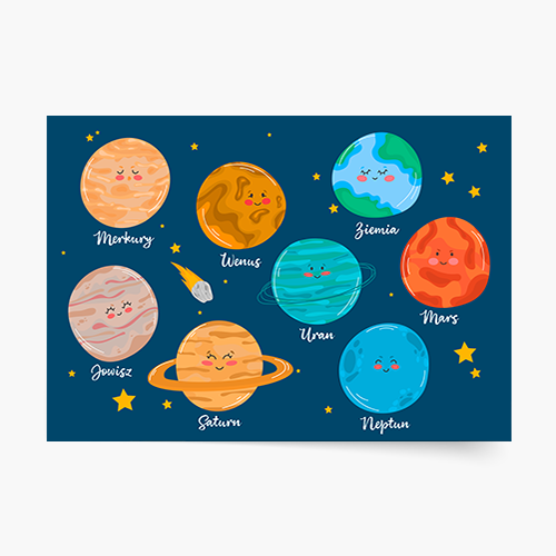 Plakát, Vesmírné planety, 30x21