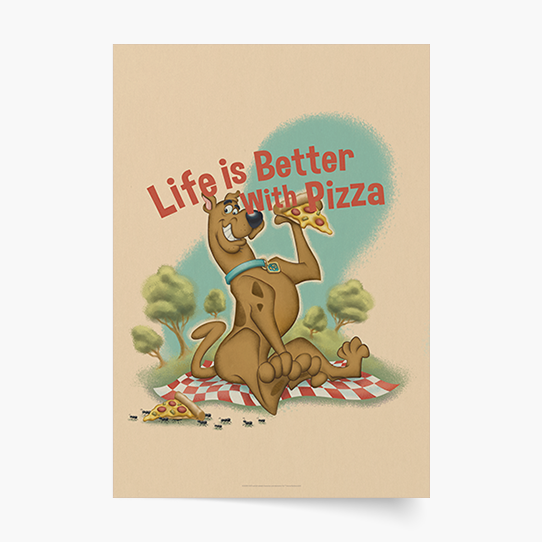 Plakát, Scooby Doo: Pizza, 21x30