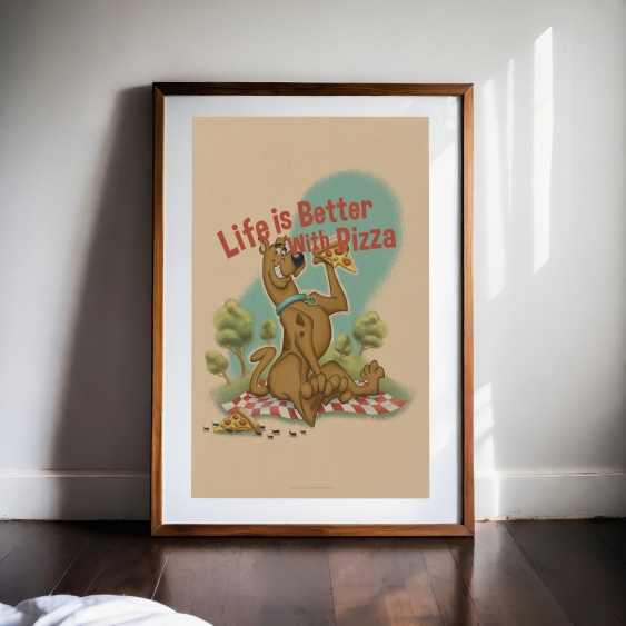 Plakát, Scooby Doo: Pizza, 21x30