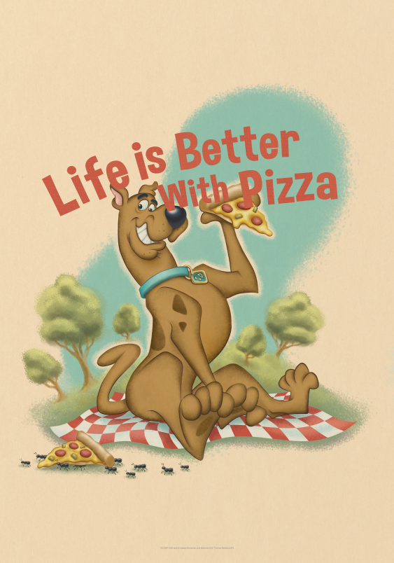 Plakát, Scooby Doo: Pizza, 21x30