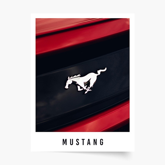 Plakát, Auta: Mustang, 21x30