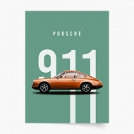 Plakát, Auta: Porsche 3, 20x30 cm