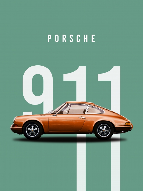 Plakát, Auta: Porsche 3, 21x30