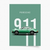 Plakát, Auta: Porsche 2, 20x30 cm