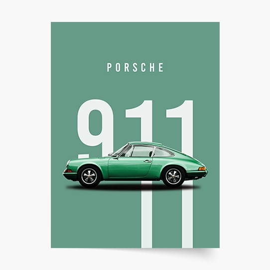 Plakát, Auta: Porsche 2, 21x30