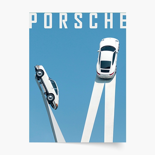 Plakát, Auta: Porsche 4, 21x30