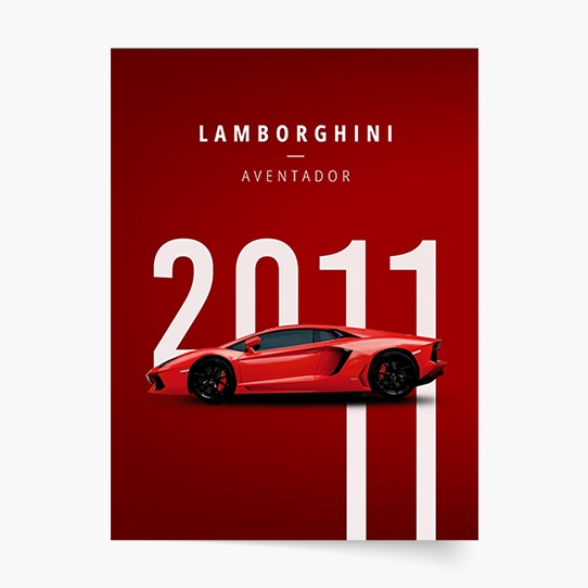 Plakát, Auta: Lamborghini 3, 21x30