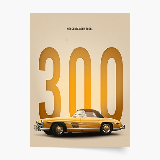 Plakát, Auta: Mercedes Benz 2, 21x30