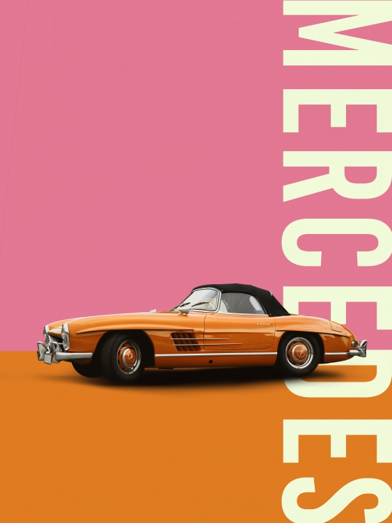 Plakát, Auta: Mercedes-Benz, 21x30